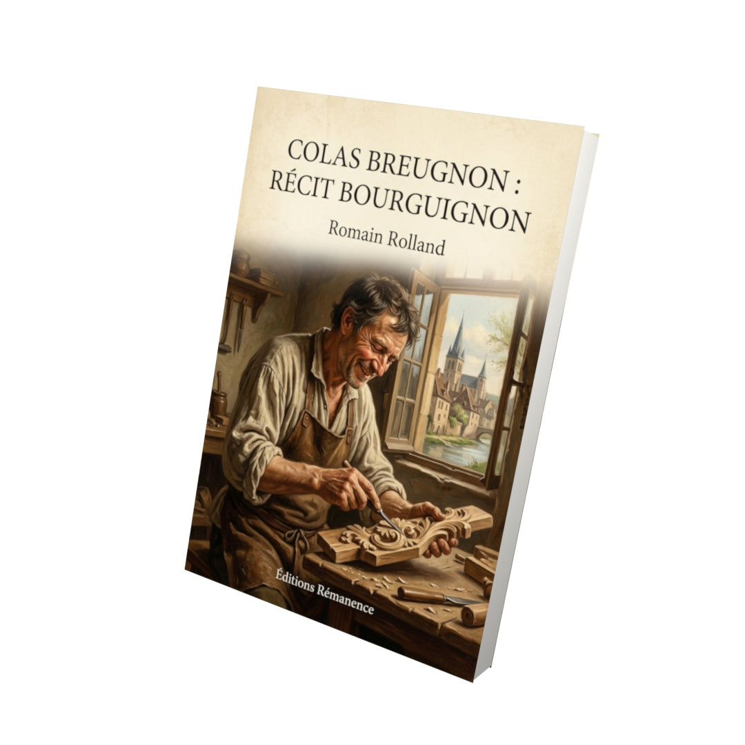 Livre Colas Breugnon : Récit bourguignon - Romain Rolland - Vue 3D - Editions Remanence