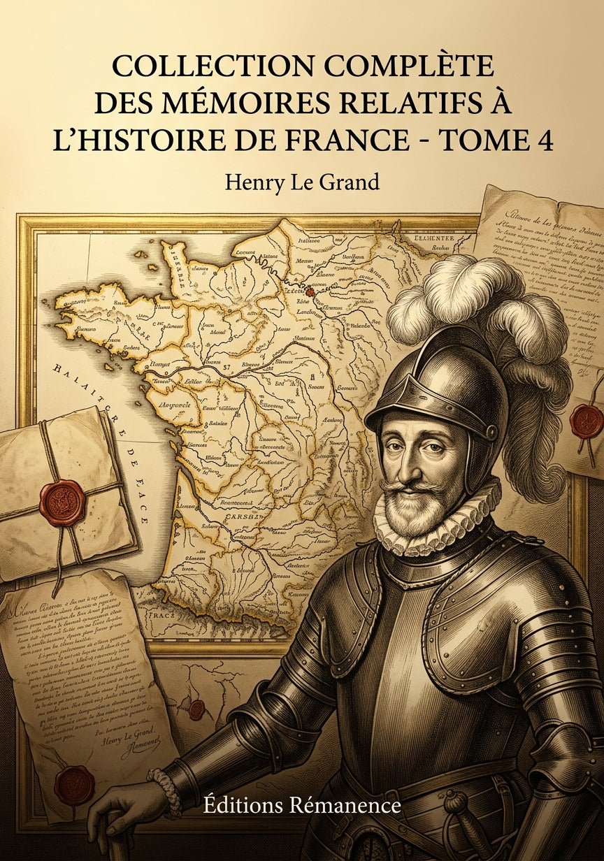 Livre Collection complète des mémoires relatifs à l’histoire de France - Tome 4 par Henry Le Grand - Couverture - Editions Remanence