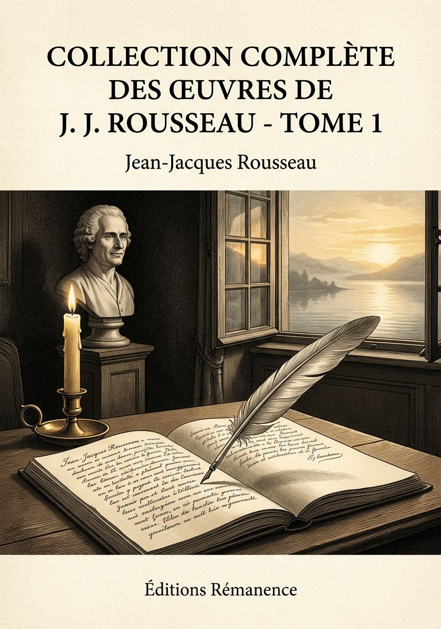 Livre Collection complète des œuvres de J. J. Rousseau - Tome 1 par Jean-Jacques Rousseau - Couverture - Editions Remanence
