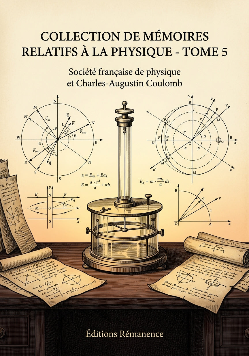 Livre Collection de mémoires relatifs à la physique - Tome 5 par Société française de physique et Charles-Augustin Coulomb - Couverture - Editions Remanence