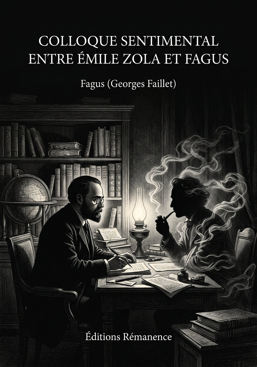Livre Colloque Sentimental entre Émile Zola et Fagus par Fagus (Georges Faillet) - Couverture - Editions Remanence
