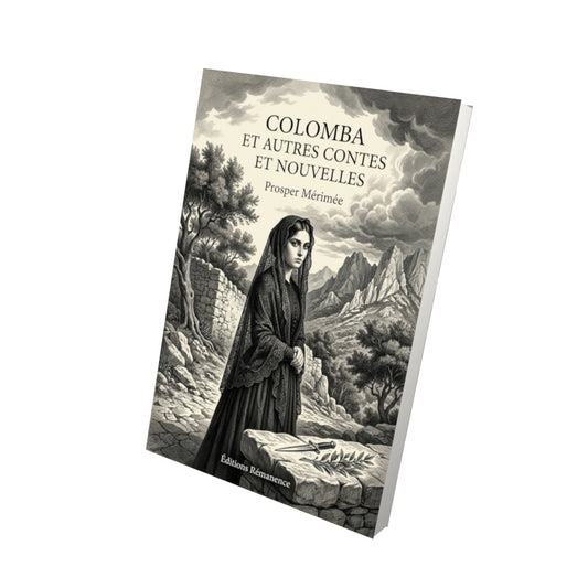 Livre Colomba et autres contes et nouvelles par Prosper Mérimée - Vue 3D - Editions Remanence