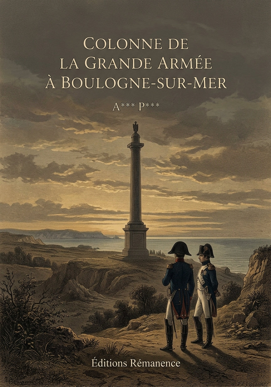 Livre Colonne de la grande armée à Boulogne-sur-Mer par A*** P*** - Couverture - Editions Remanence