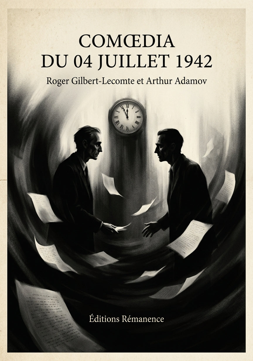 Livre Comœdia du 04 juillet 1942 par Roger Gilbert-Lecomte et Arthur Adamov - Couverture - Editions Remanence