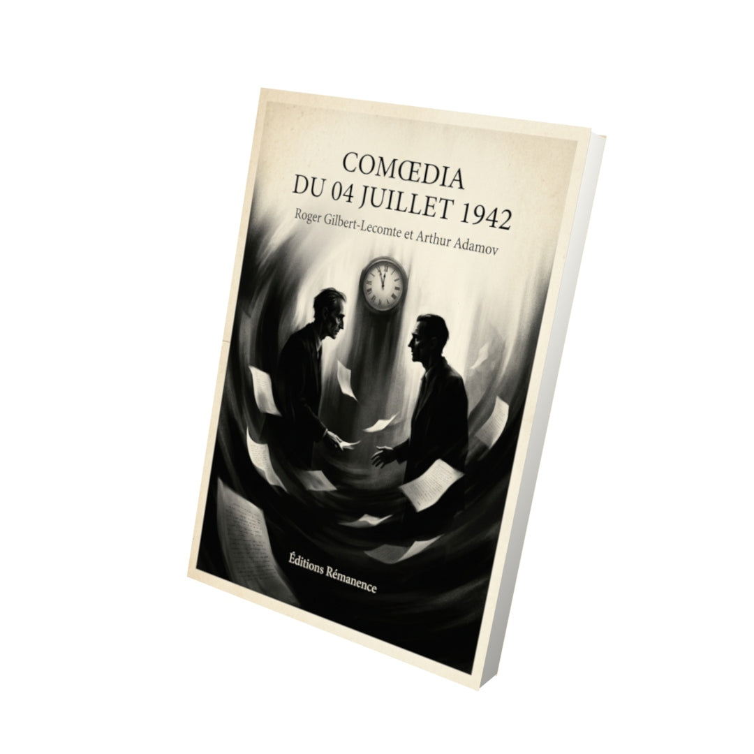 Livre Comœdia du 04 juillet 1942 par Roger Gilbert-Lecomte et Arthur Adamov - Vue 3D - Editions Remanence