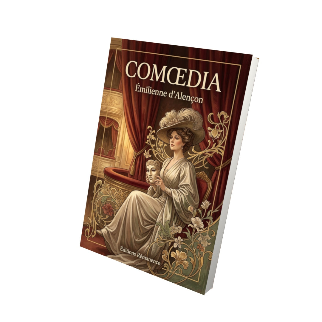 Livre Comœdia par Émilienne d’Alençon - Vue 3D - Editions Remanence