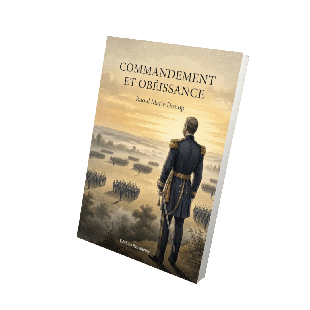 Livre Commandement et obéissance par Raoul Marie Donop - Vue 3D - Editions Remanence