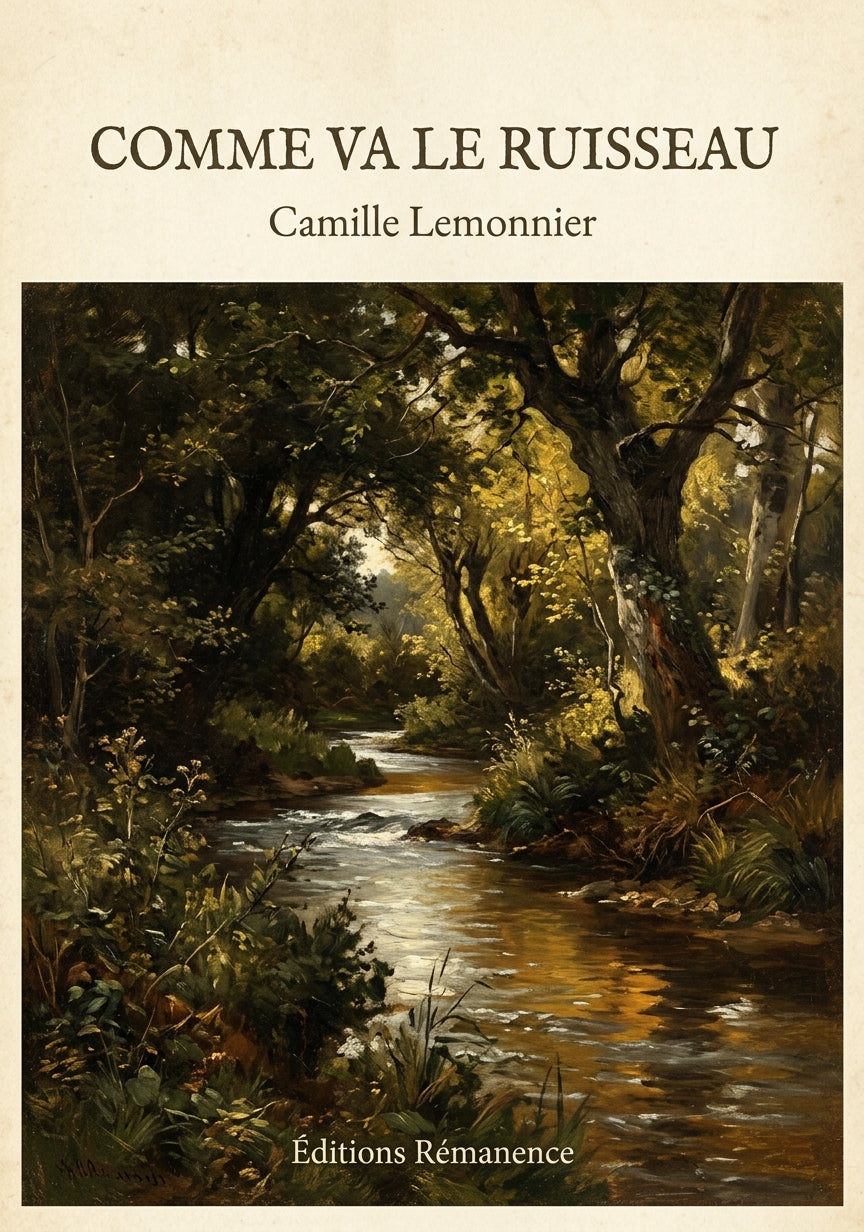 Comme va le ruisseau - Camille Lemonnier (Couverture)