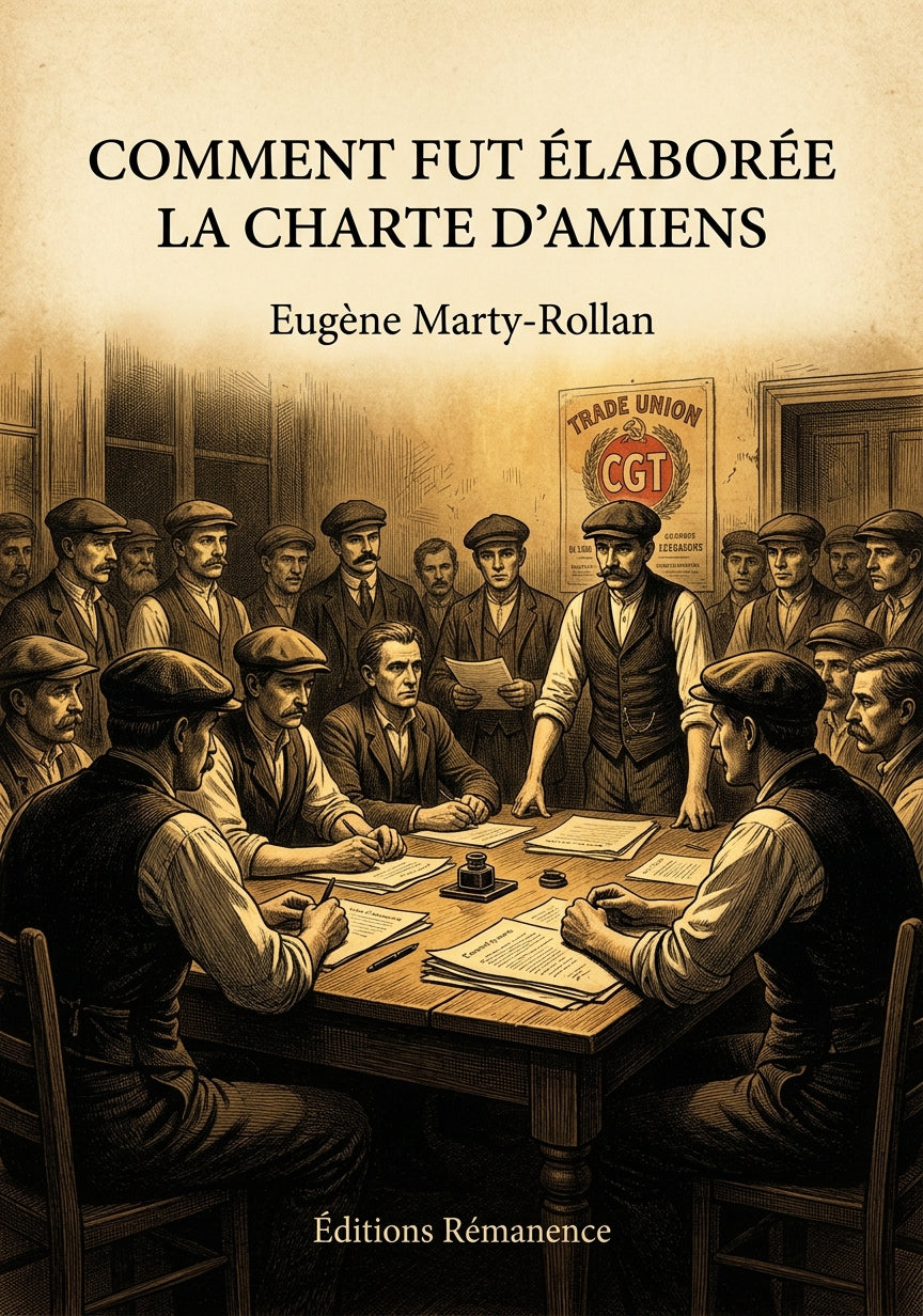 Livre Comment fut élaborée la Charte d'Amiens par Eugène Marty-Rollan - Couverture - Editions Remanence