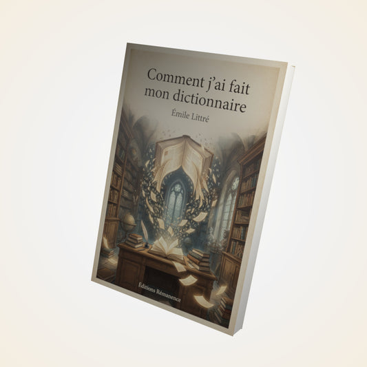 Livre Comment j'ai fait mon dictionnaire – Émile Littré - Couverture 3D