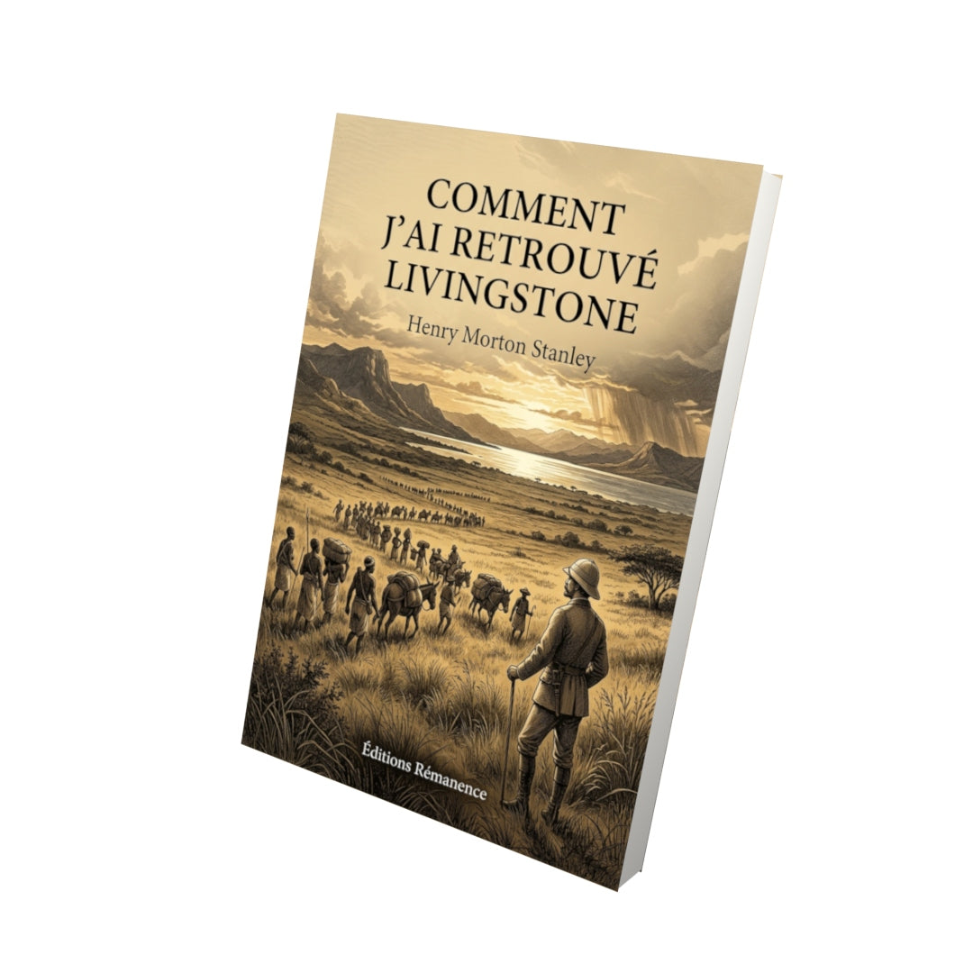 Livre Comment j’ai retrouvé Livingstone par Henry Morton Stanley - Vue 3D - Editions Remanence
