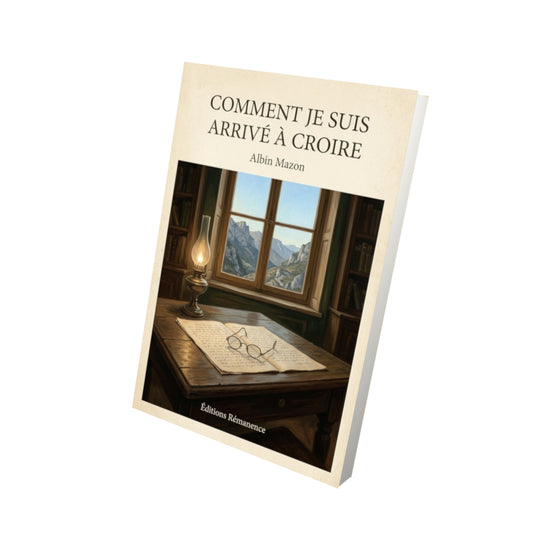 Livre Comment je suis arrivé à croire - Albin Mazon - Vue 3D - Editions Remanence