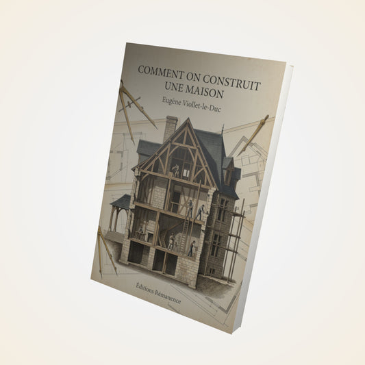 Livre Comment on construit une maison - Eugène Viollet-le-Duc - Couverture 3D