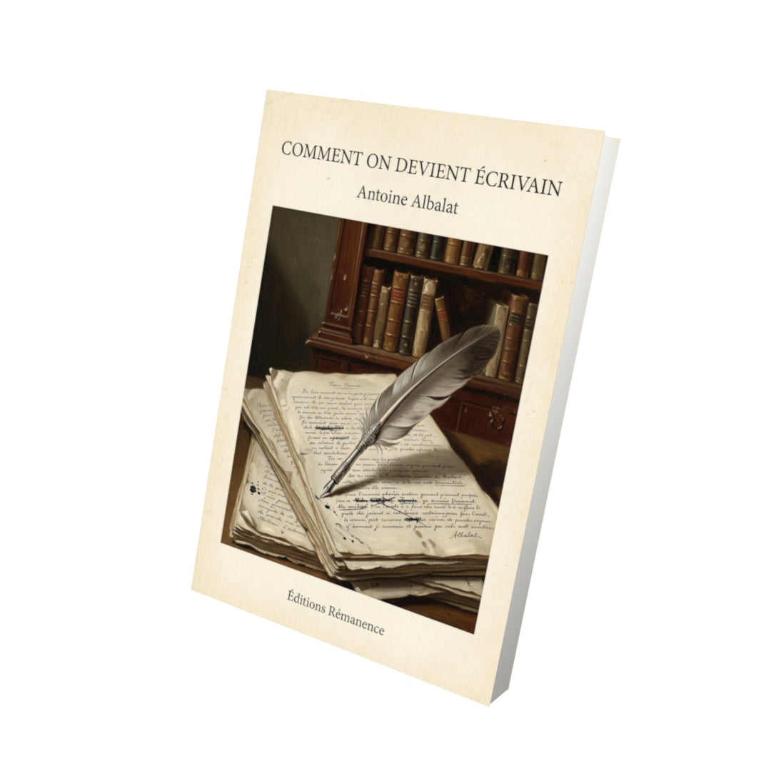 Livre Comment on devient écrivain - Antoine Albalat - Vue 3D - Editions Remanence