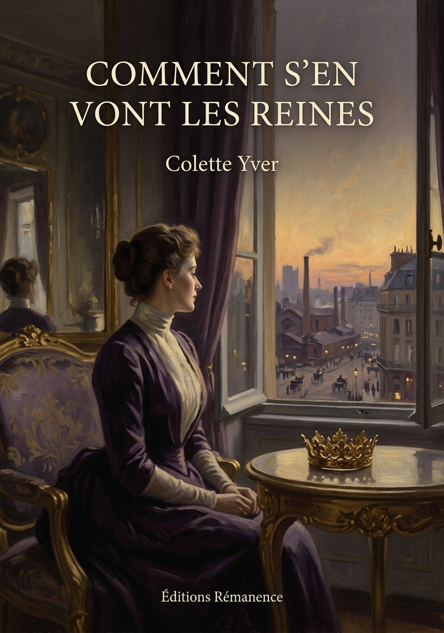 Livre Comment s’en vont les reines par Colette Yver - Couverture - Editions Remanence