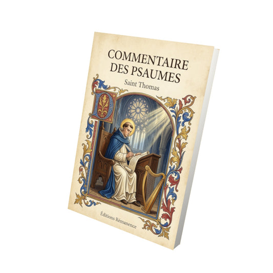 Livre Commentaire des psaumes - Saint Thomas - Vue 3D - Editions Remanence