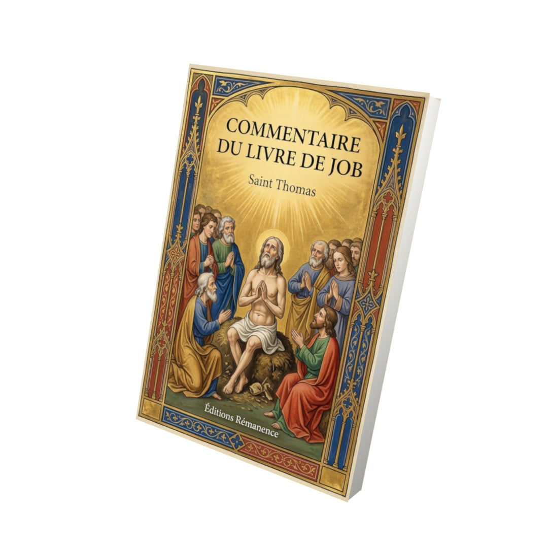 Livre Commentaire du livre de Job - Saint Thomas - Vue 3D - Editions Remanence