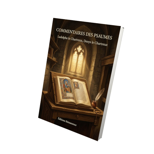 Livre Commentaires des psaumes - Ludolphe le Chartreux, Denys le Chartreux - Vue 3D - Editions Remanence