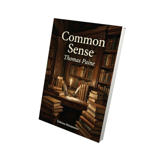 Livre Common Sense – Thomas Paine - Vue 3D - Editions Remanence