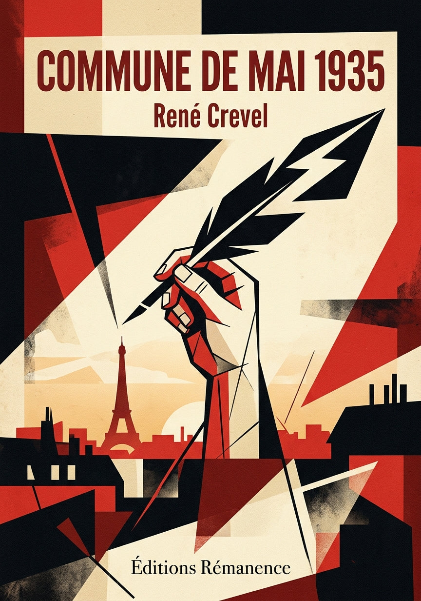 Livre Commune de mai 1935 par René Crevel - Couverture - Editions Remanence