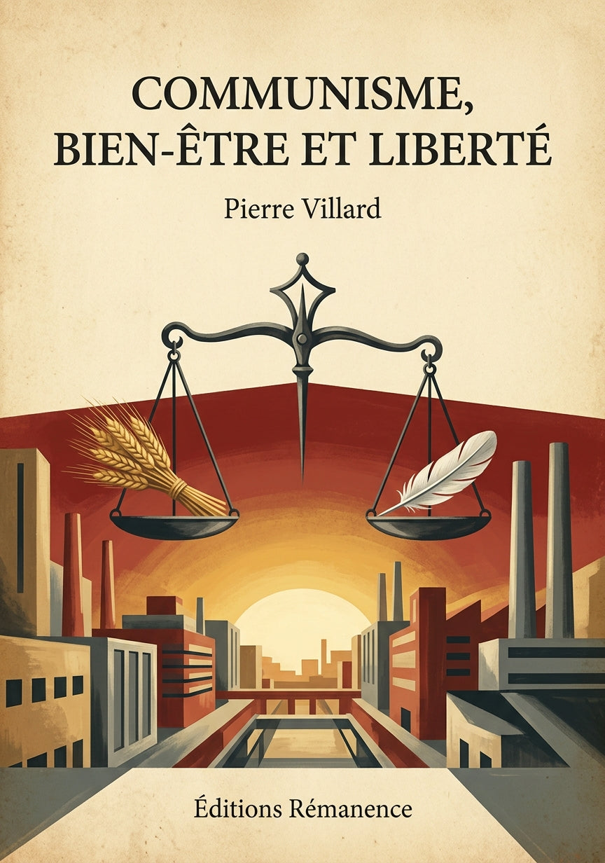 Livre Communisme, bien-être et liberté par Pierre Villard - Couverture - Editions Remanence