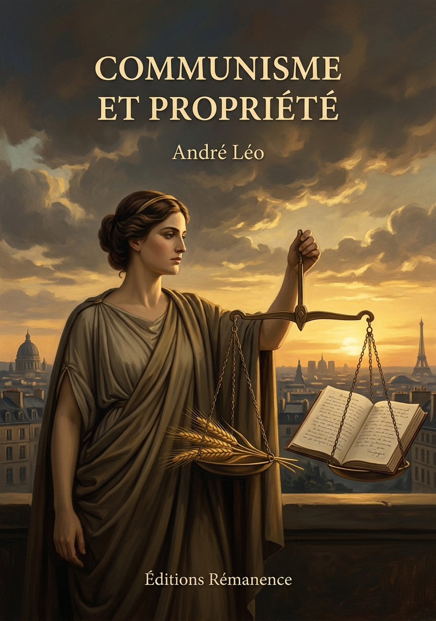 Livre Communisme et propriété par André Léo - Couverture - Editions Remanence