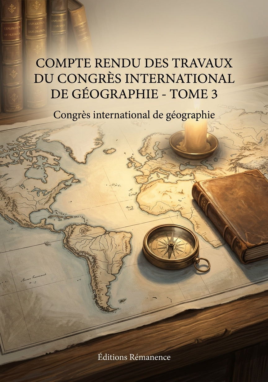 Livre Compte rendu des travaux du Congrès international de géographie - Tome 3 par Congrès international de géographie - Couverture - Editions Remanence