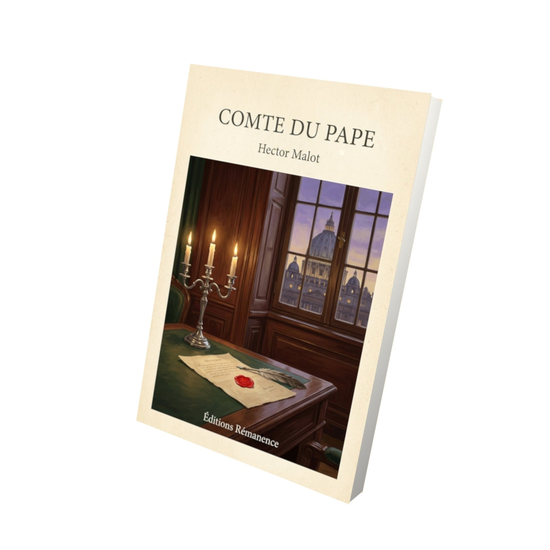 Livre Comte du Pape - Hector Malot - Vue 3D - Editions Remanence
