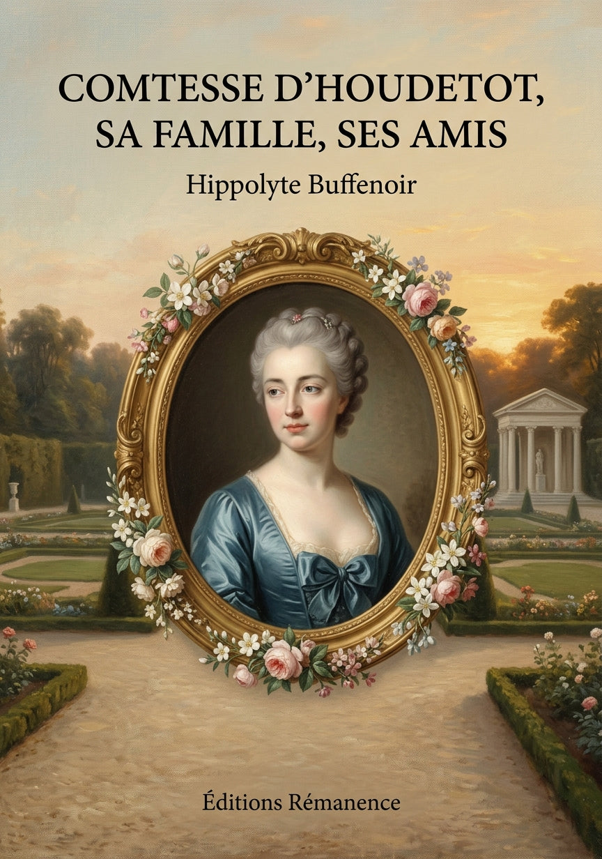 Livre Comtesse d’Houdetot, sa famille, ses amis par Hippolyte Buffenoir - Couverture - Editions Remanence