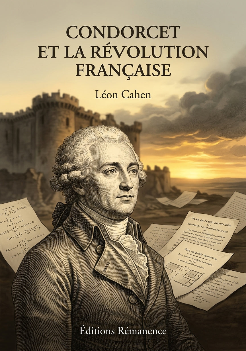 Livre Condorcet et la Révolution française par Léon Cahen - Couverture - Editions Remanence