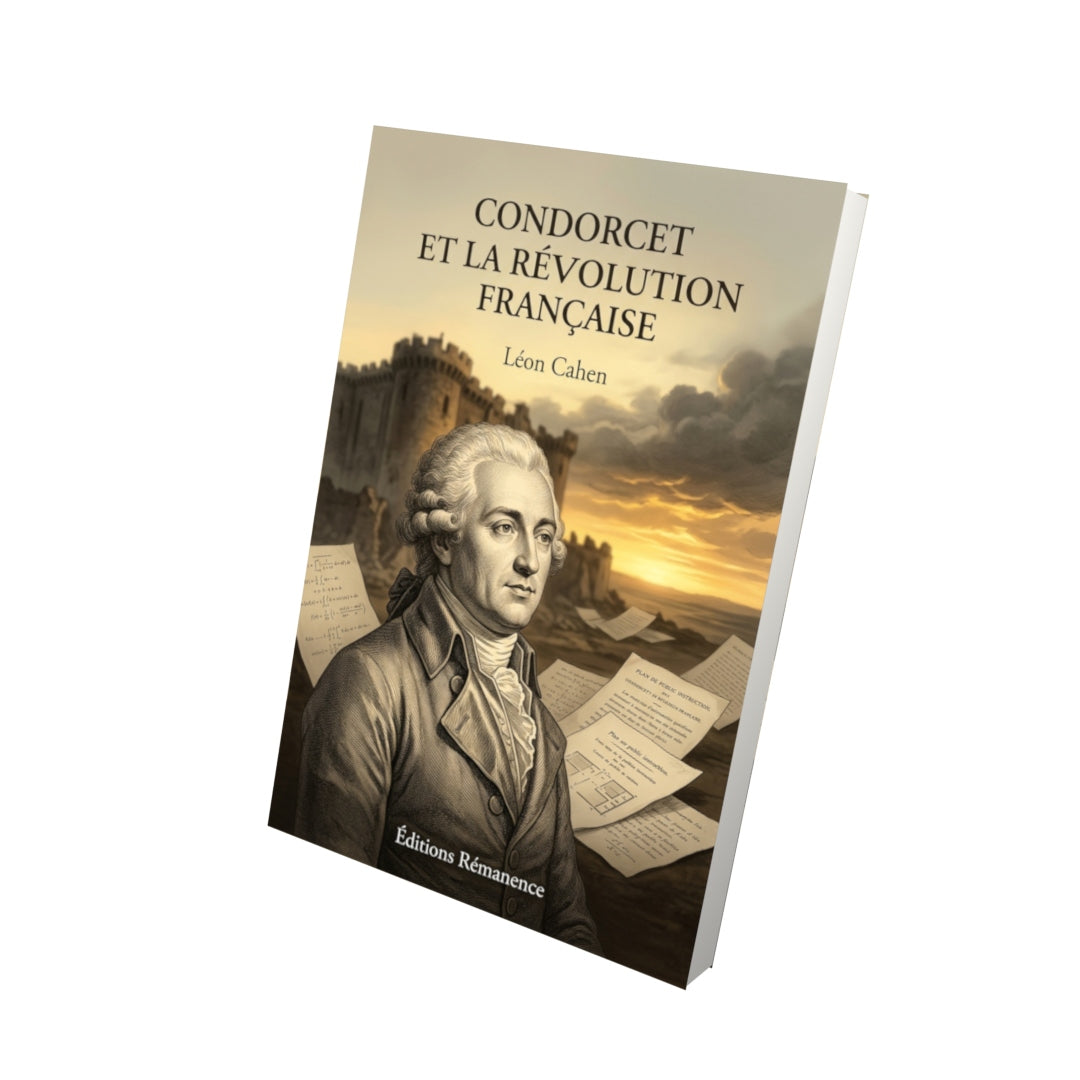 Livre Condorcet et la Révolution française par Léon Cahen - Vue 3D - Editions Remanence