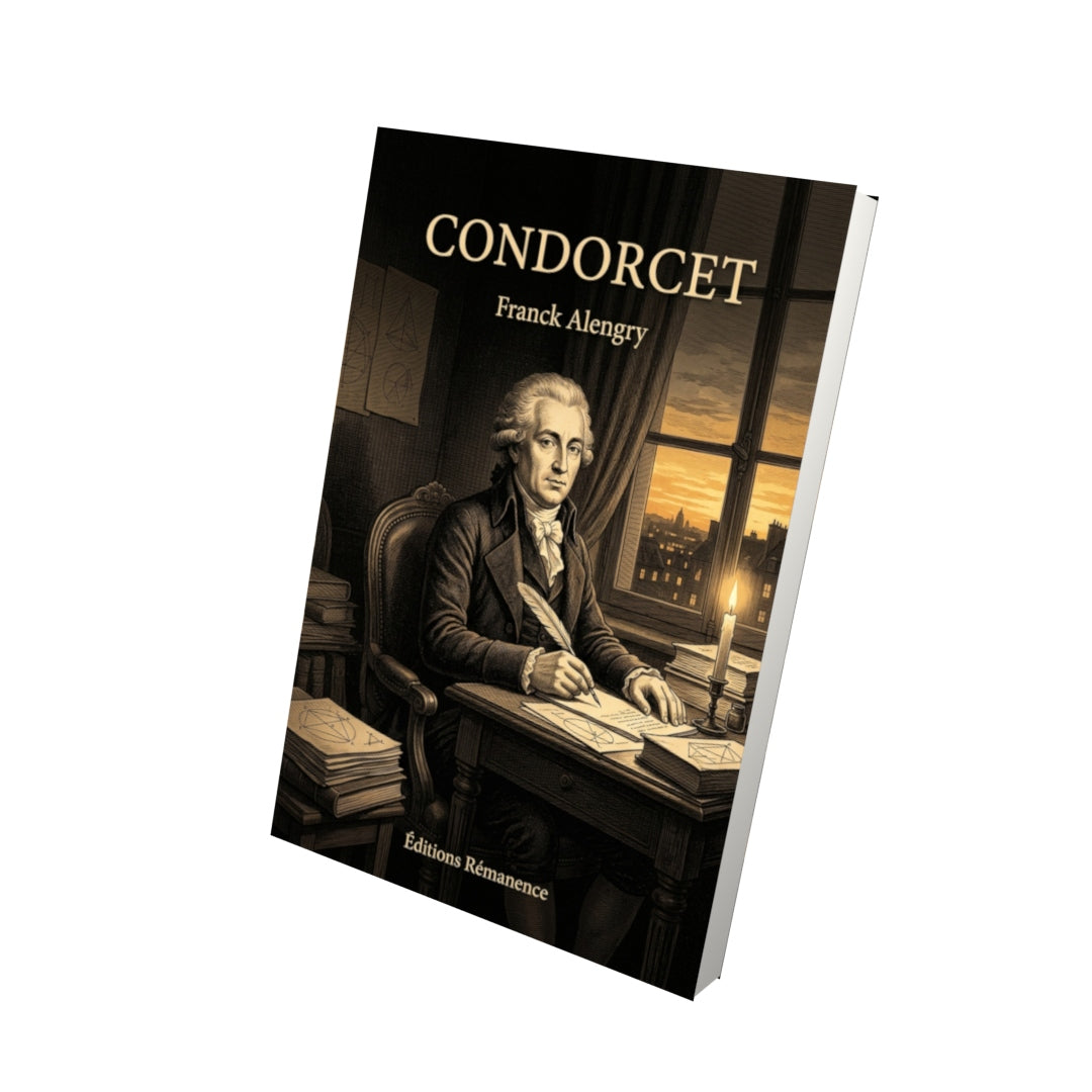 Livre Condorcet par Franck Alengry - Vue 3D - Editions Remanence