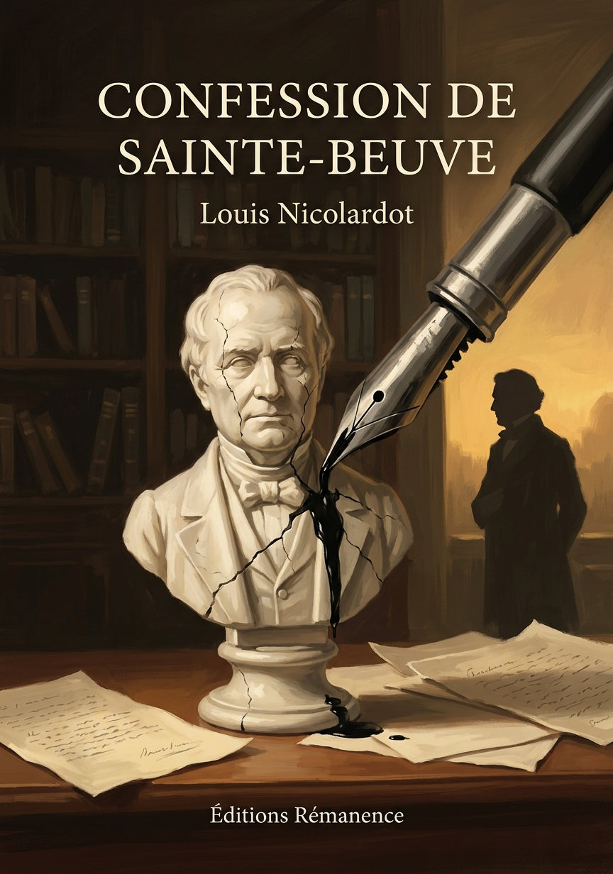 Livre Confession de Sainte-Beuve par Louis Nicolardot - Couverture - Editions Remanence