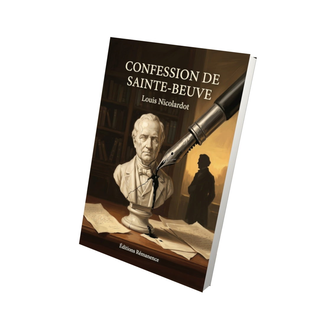 Livre Confession de Sainte-Beuve par Louis Nicolardot - Vue 3D - Editions Remanence