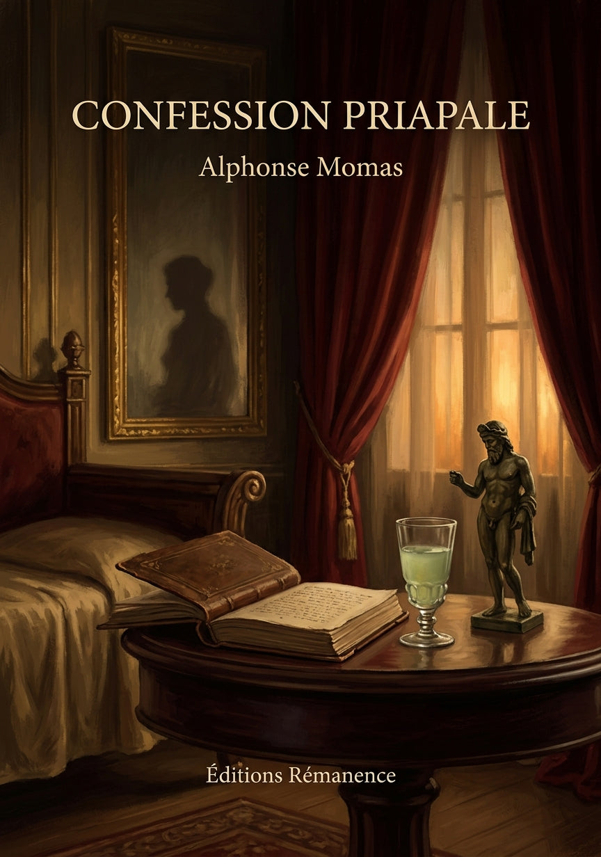 Livre Confession priapale par Alphonse Momas - Couverture - Editions Remanence