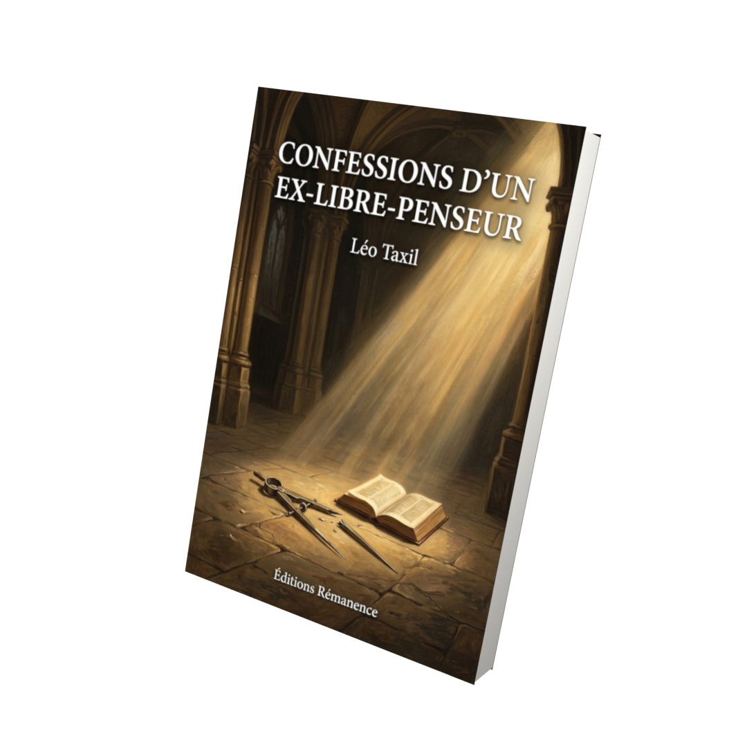 Livre Confessions d'un ex-libre-penseur - Léo Taxil - Vue 3D - Editions Remanence