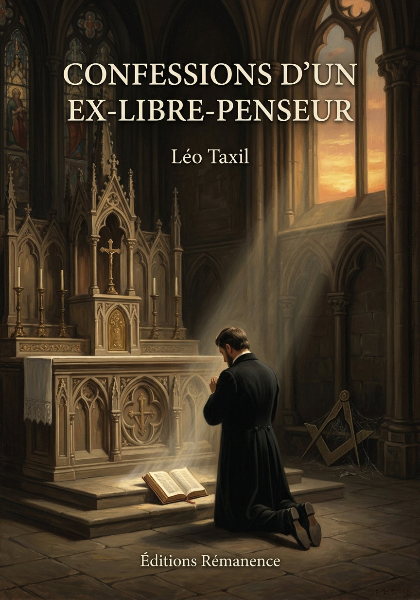 Livre Confessions d’un ex-libre-penseur par Léo Taxil - Couverture - Editions Remanence