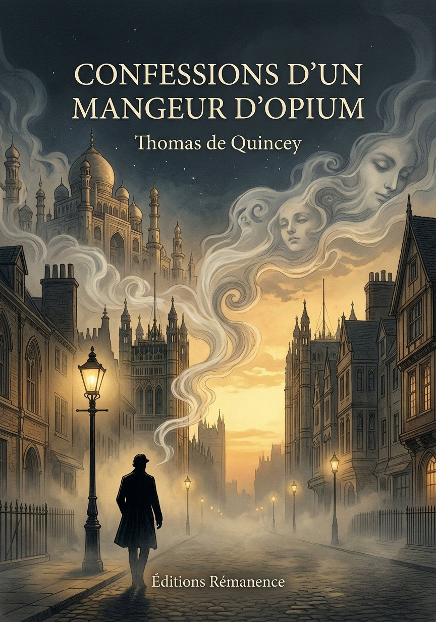 Livre Confessions d’un mangeur d’opium par Thomas de Quincey - Couverture - Editions Remanence