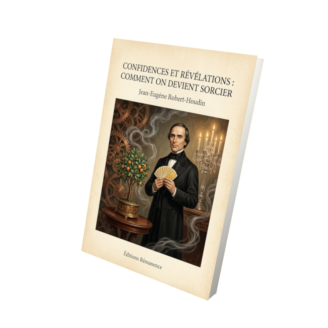 Livre Confidences et Révélations : Comment on devient sorcier - Jean-Eugène Robert-Houdin - Vue 3D - Editions Remanence