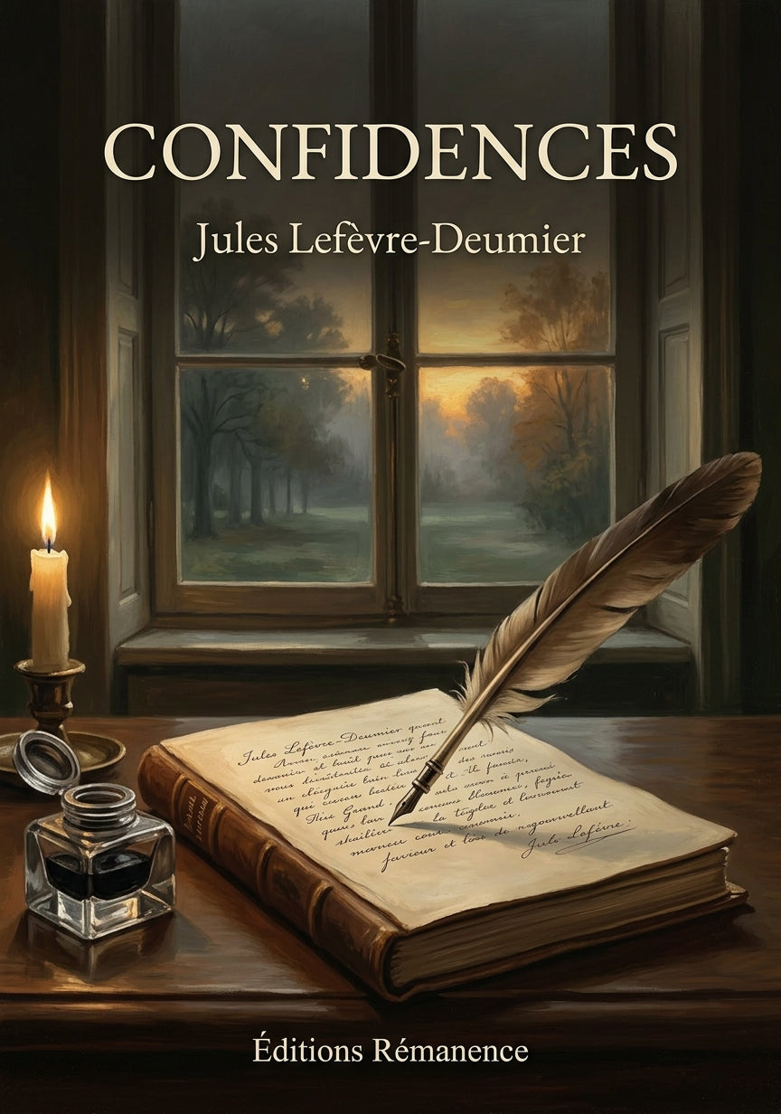 Livre Confidences par Jules Lefèvre-Deumier - Couverture - Editions Remanence