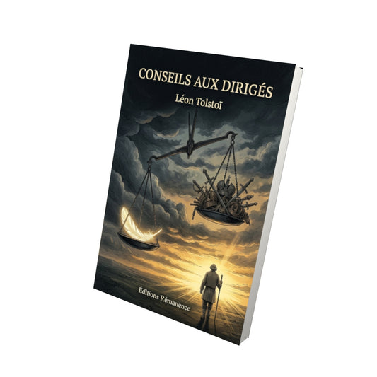 Livre Conseils aux dirigés par Léon Tolstoï - Vue 3D - Editions Remanence