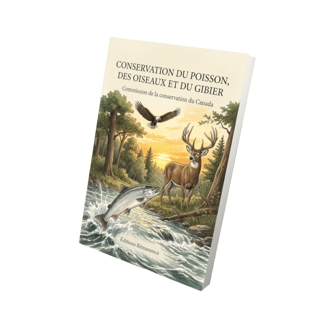 Livre Conservation du poisson, des oiseaux et du gibier par Commission de la conservation du Canada - Vue 3D - Editions Remanence