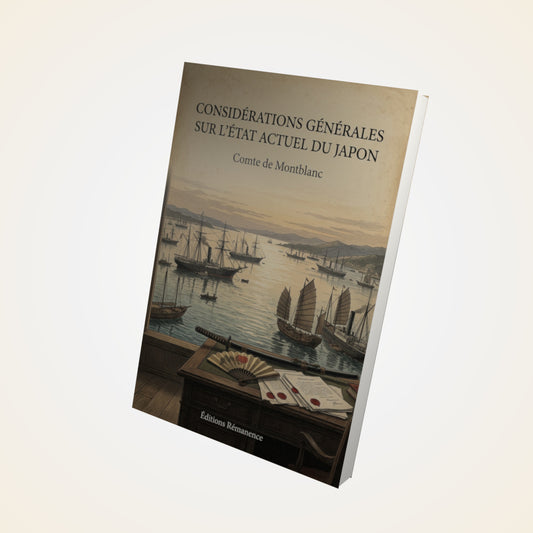 Livre Considérations générales sur l'état actuel du Japon - Comte de Montblanc - Couverture 3D