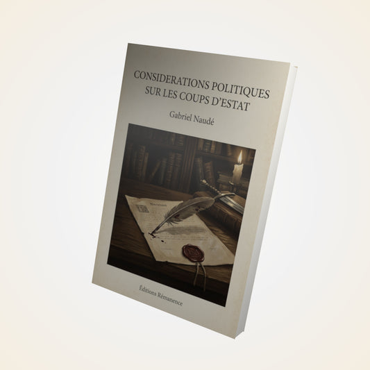 Livre Considerations politiques sur les coups d'estat - Gabriel Naudé - Couverture 3D