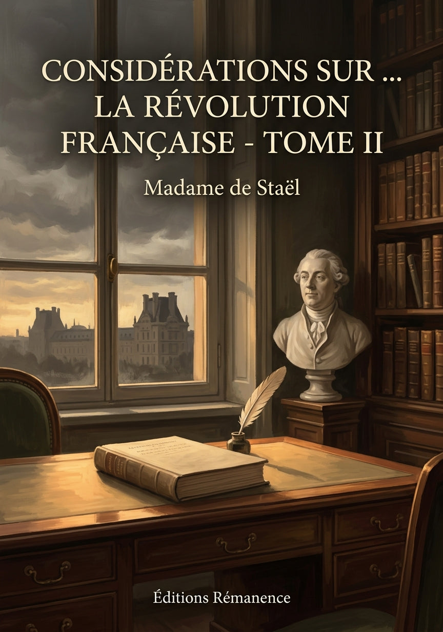 Livre Considérations sur … la Révolution Française - Tome II par Madame de Staël - Couverture - Editions Remanence