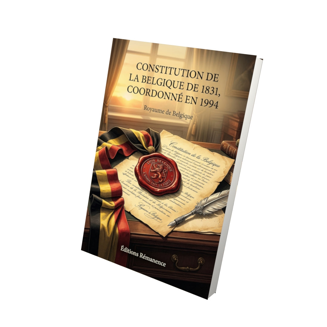 Livre Constitution de la Belgique de 1831, coordonné en 1994 par Royaume de Belgique - Vue 3D - Editions Remanence