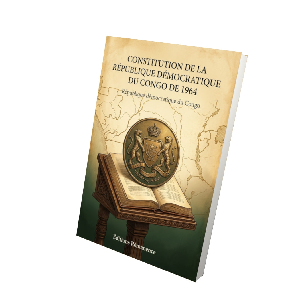 Livre Constitution de la République démocratique du Congo de 2006 par République démocratique du Congo - Vue 3D - Editions Remanence