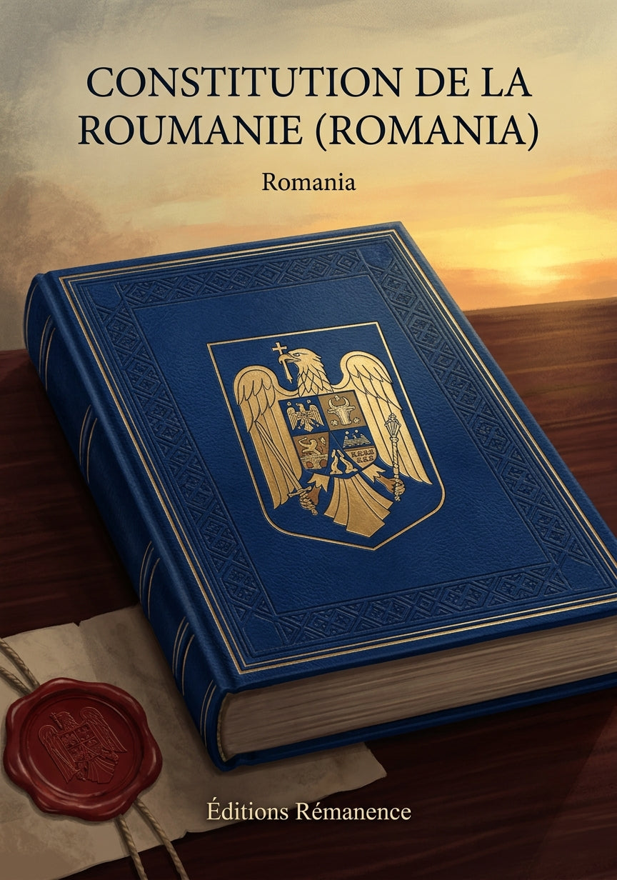Livre Constitution de la Roumanie (Romania) par Romania - Couverture - Editions Remanence