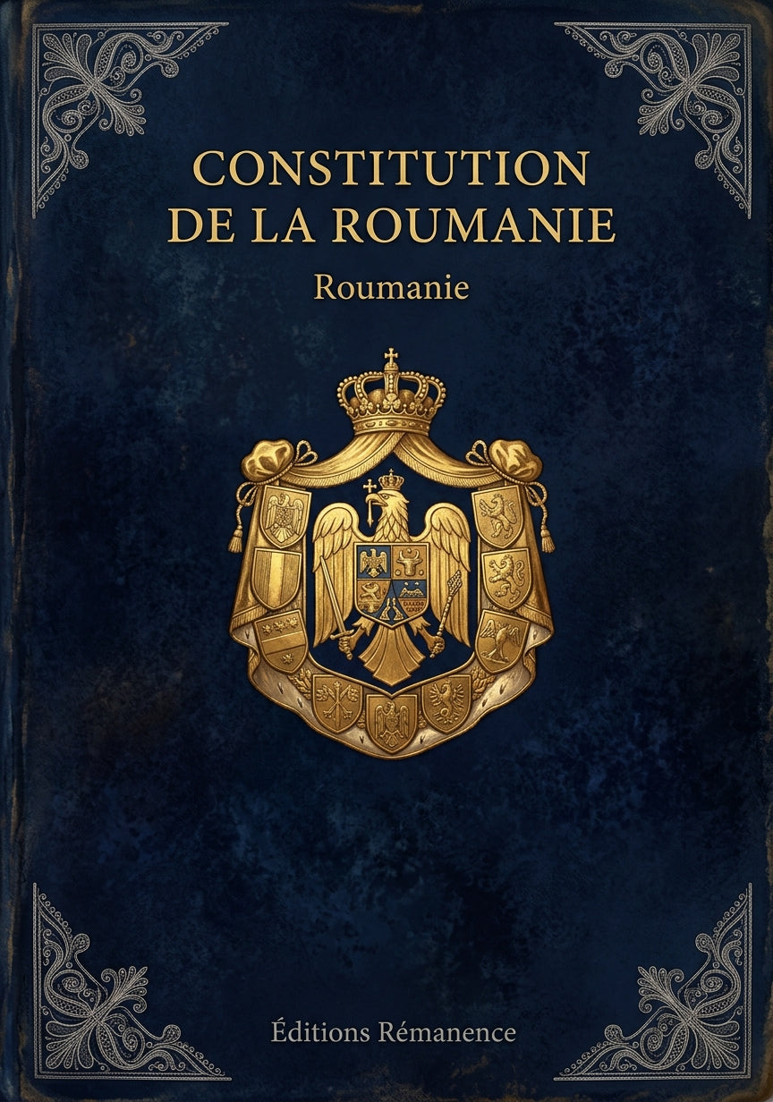 Livre Constitution de la Roumanie par Roumanie - Couverture - Editions Remanence