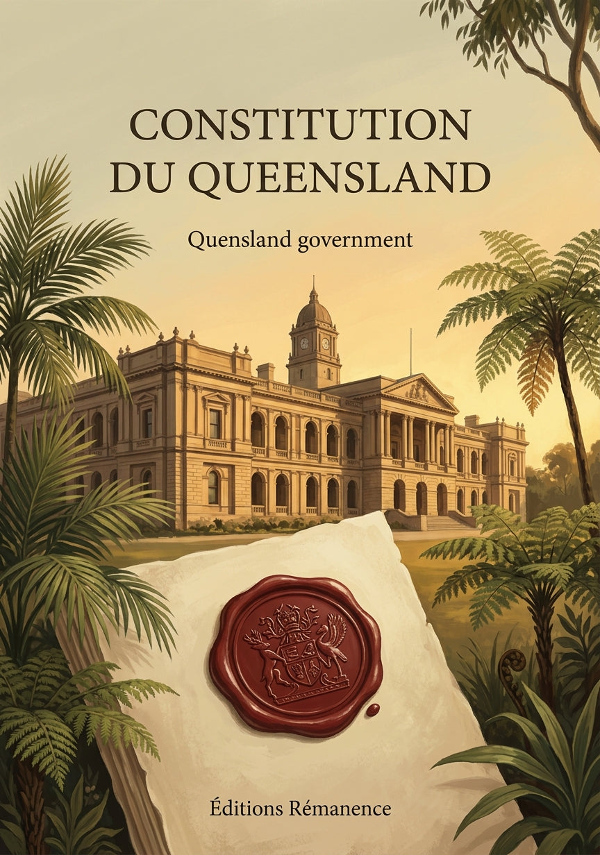 Livre Constitution du Queensland par Quensland government - Couverture - Editions Remanence